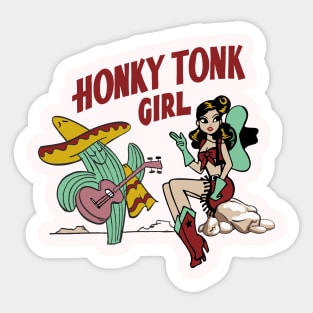 HONKY TONK GIRL Sticker